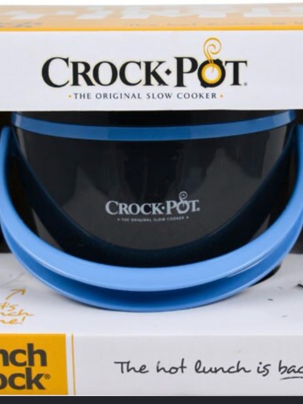 Blue Crock-Pot Lunch Crock Portable Food Warmer NIB